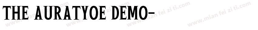 the auratyoe demo字体转换
